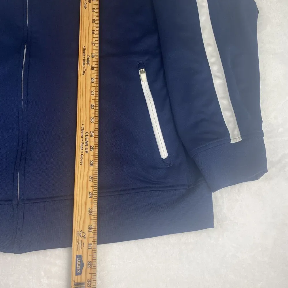 Jordan Dri Fit Jacket Mens XL Blue Logo Full Zip Athletic Sportswear Casual